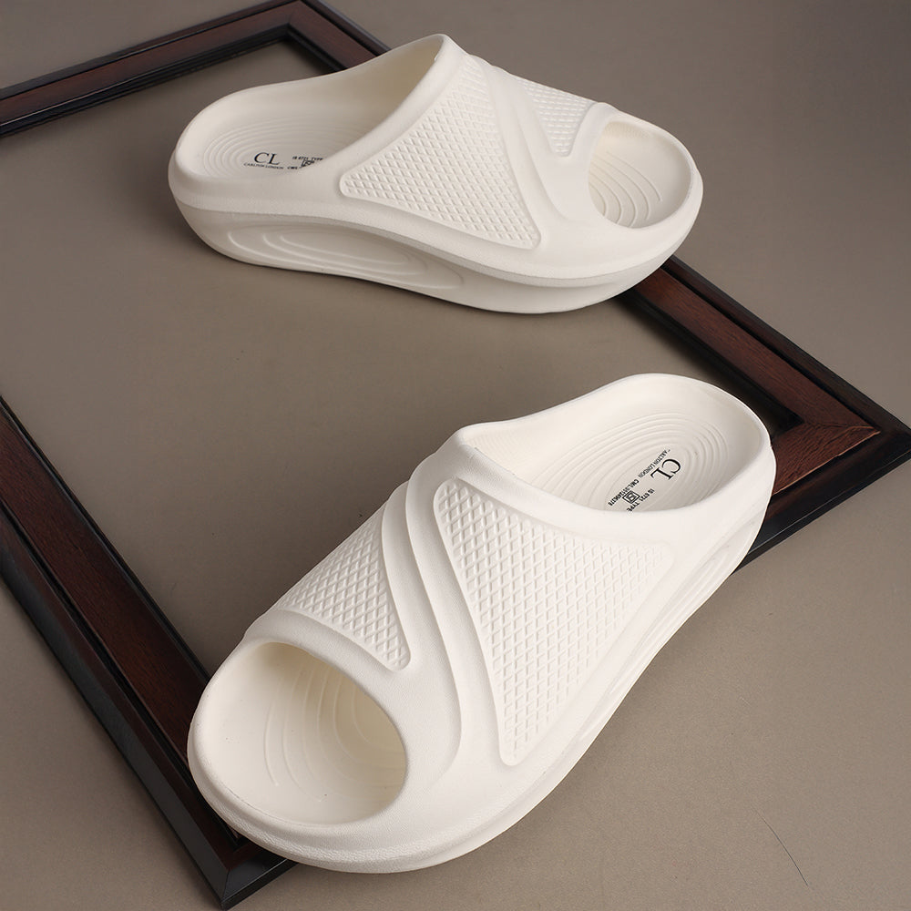 Men Textured Comfort Sliders