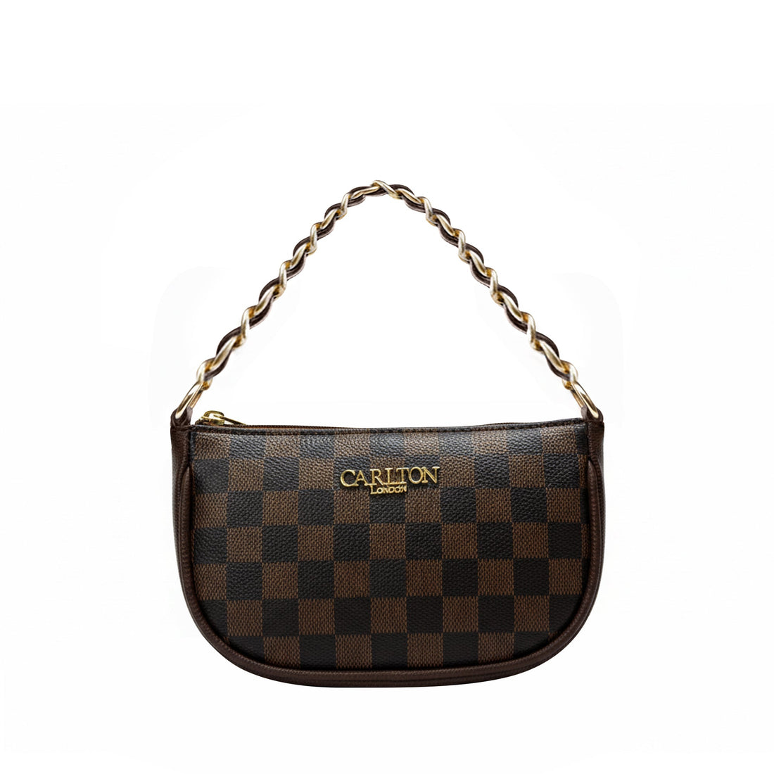 Carlton London Raffaella Brown Textured Sling Bag  CLLP 1071 BROWN