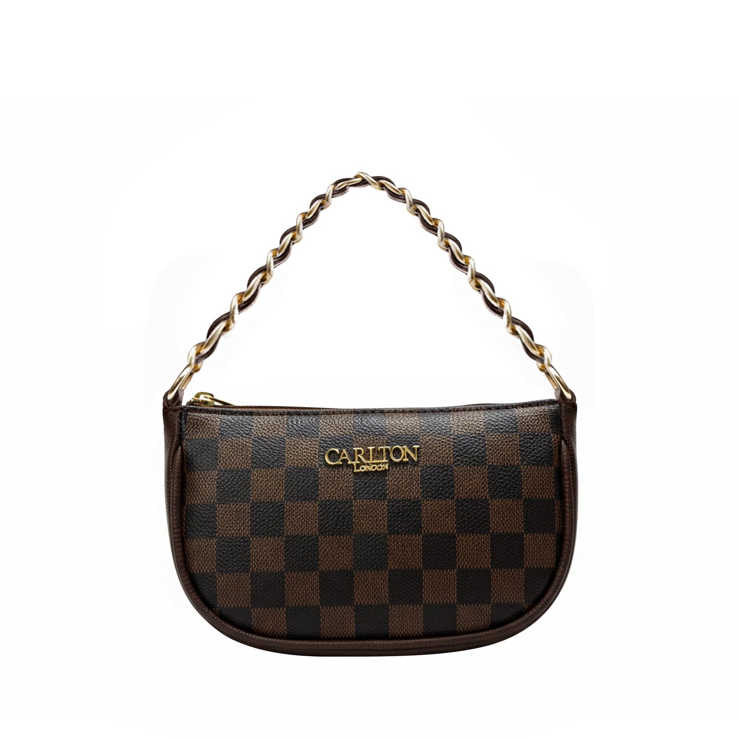 Carlton London Raffaella Brown Textured Sling Bag  CLLP 1071 BROWN