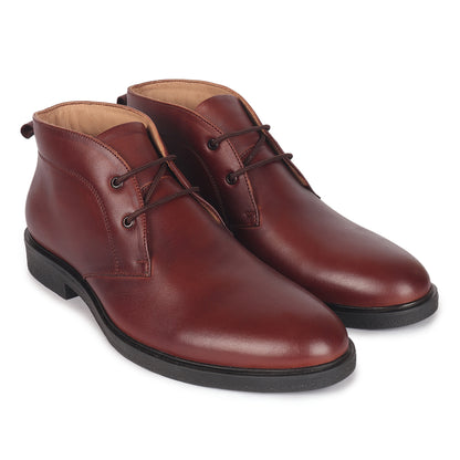 Formal Lace-Up Ankle Boot for Men