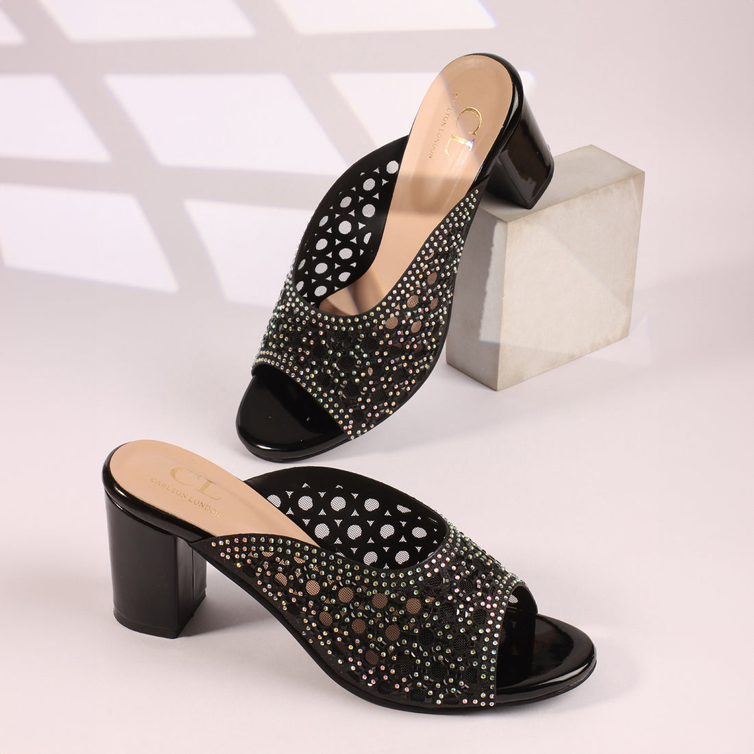 Women Embellished Block Heel Sandals
