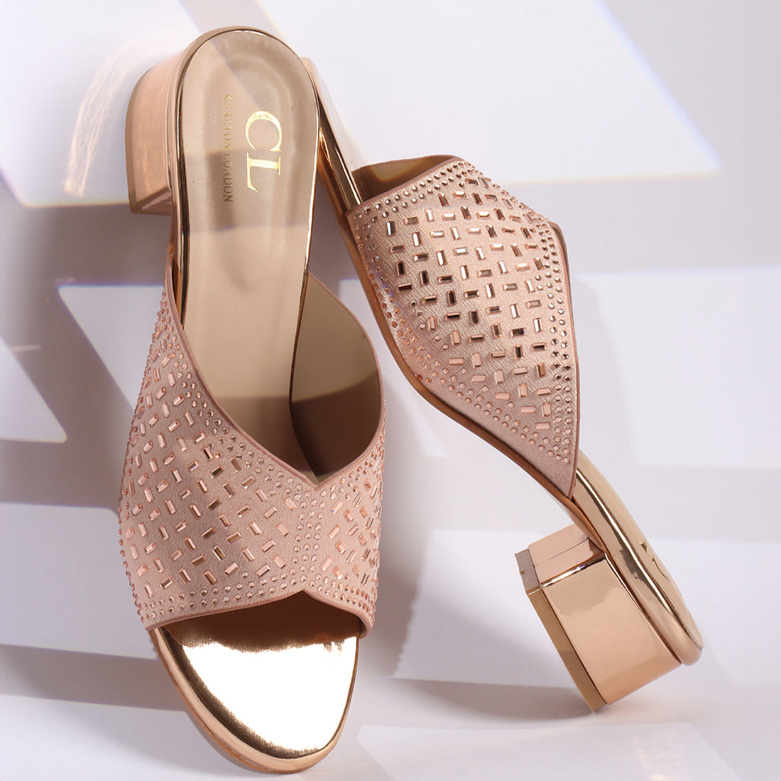 Women Embellished Block Heel Sandals