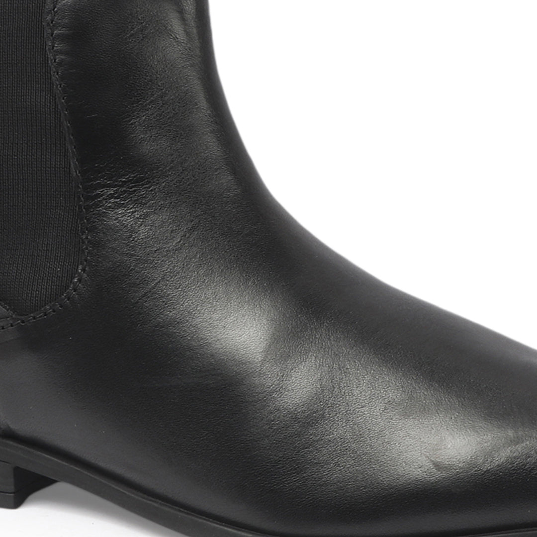 Elegant Classic Leather Ankle Chelsea Boots for Men