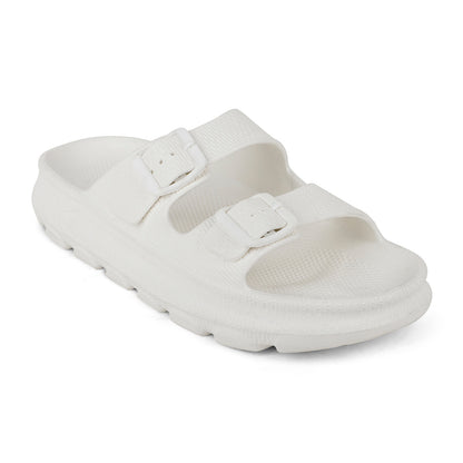 Men Textured Dual Strap Comfort Sliders