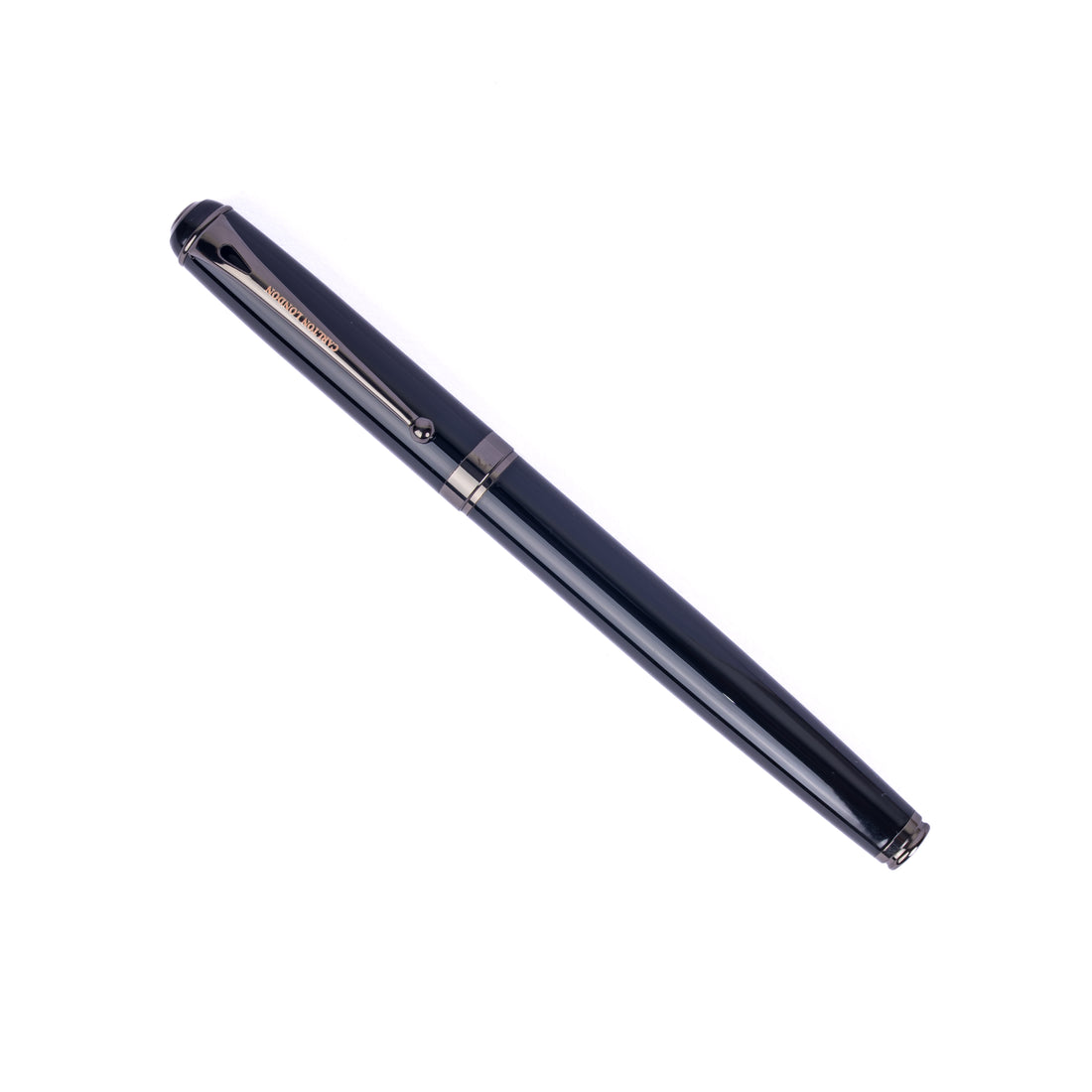 Carlton London Black Metallic Executive Ball Pen  Luxury Writing Pen with Clip  Smooth Ink Flow