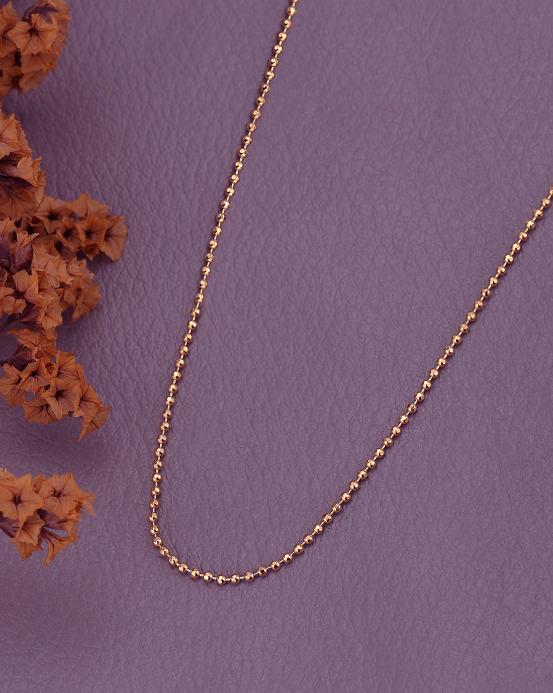 18KT Gold-Plated Elegant Ball Chain