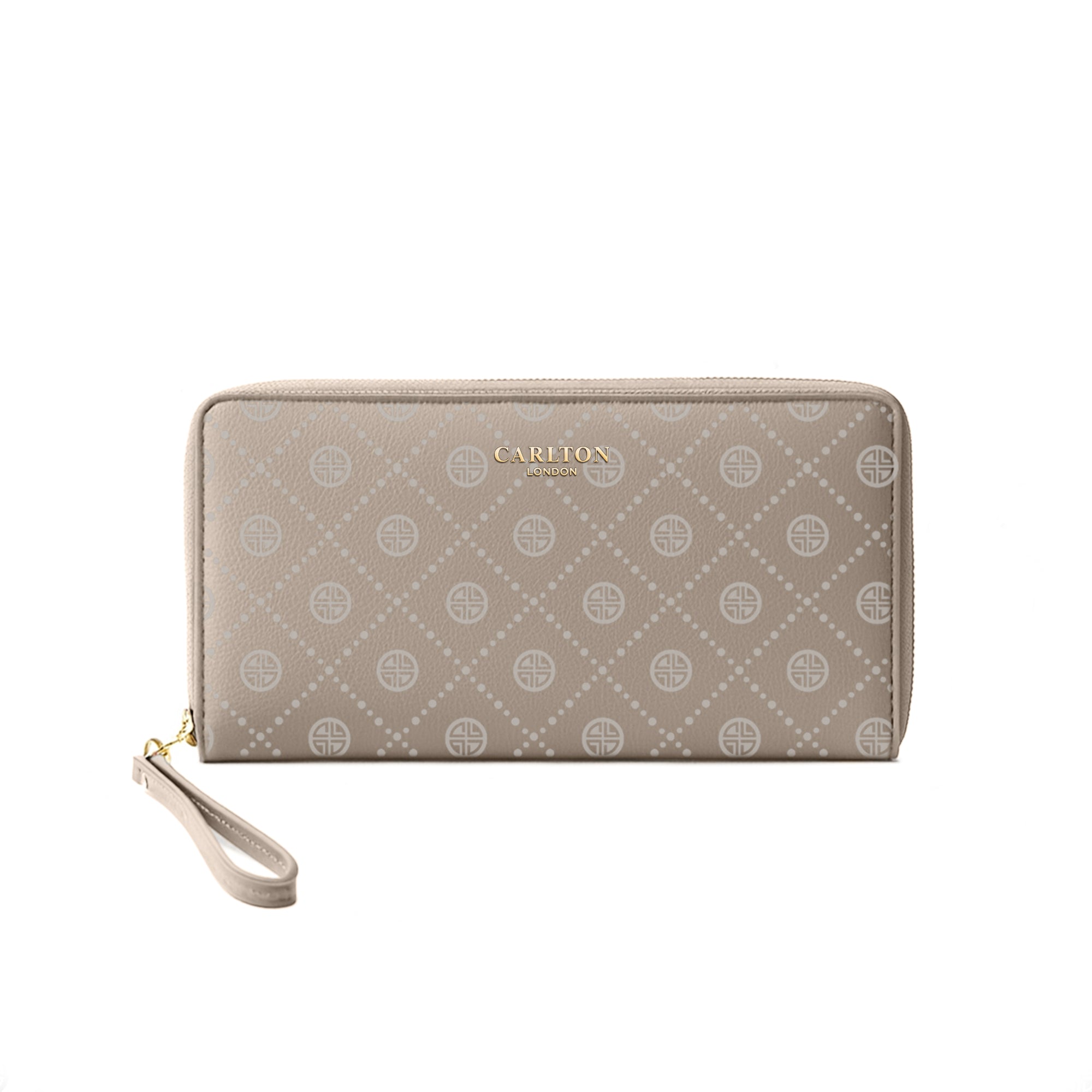 Carlton London Women Printed Zip Around Wallet With Detachable Wrist Strap