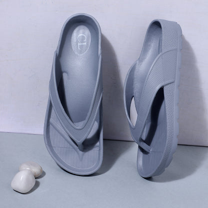 Men Textured Comfort Thong Sandals