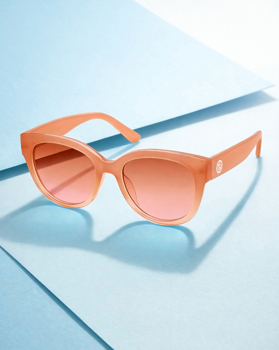 Women Nude Toned Pink UV Protected Lens Cat Eye Sunglasses