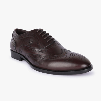 Men Brown Leather Brogues