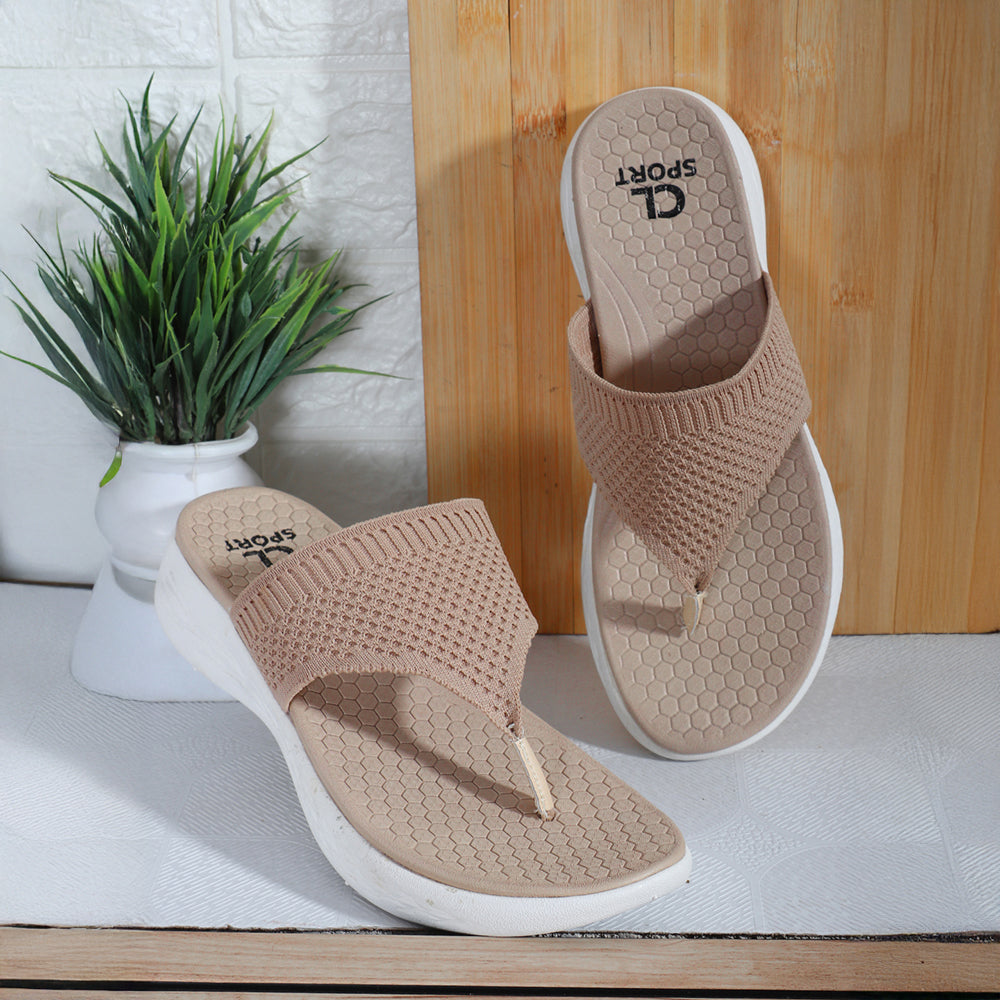 Women FlyKnit Thong Comfort Sandal