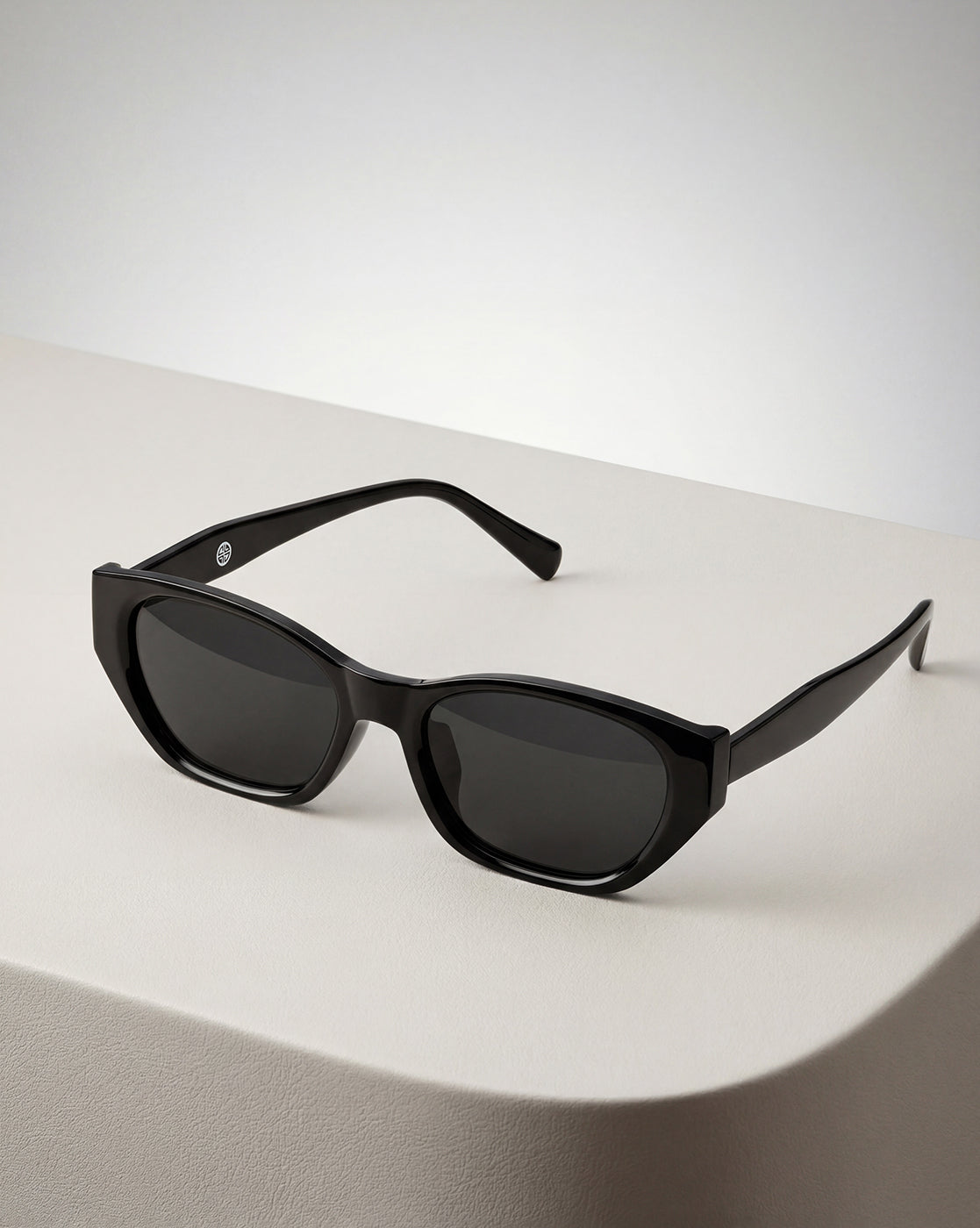 Women Black Toned UV Protected Black Lens Wayfarer Sunglasses