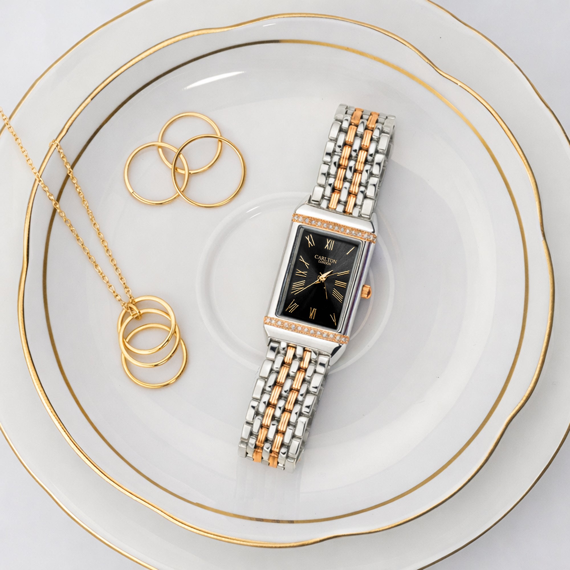 Carlton London Women Amara Black Analog Watch CL-AM-BLK