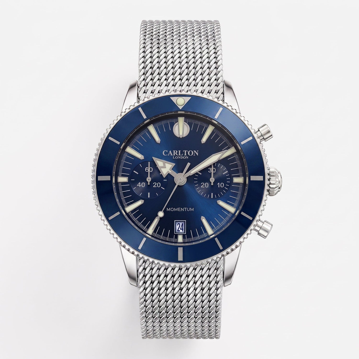 Carlton London Men Momentum Blue Analog Watch - CL-MT-BLU