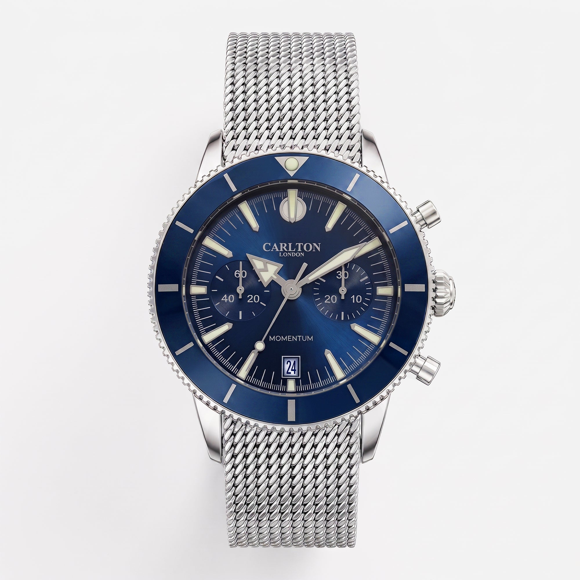 Carlton London Men Momentum Blue Analog Watch - CL-MT-BLU