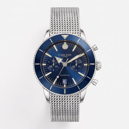 Carlton London Men Momentum Blue Analog Watch - CL-MT-BLU
