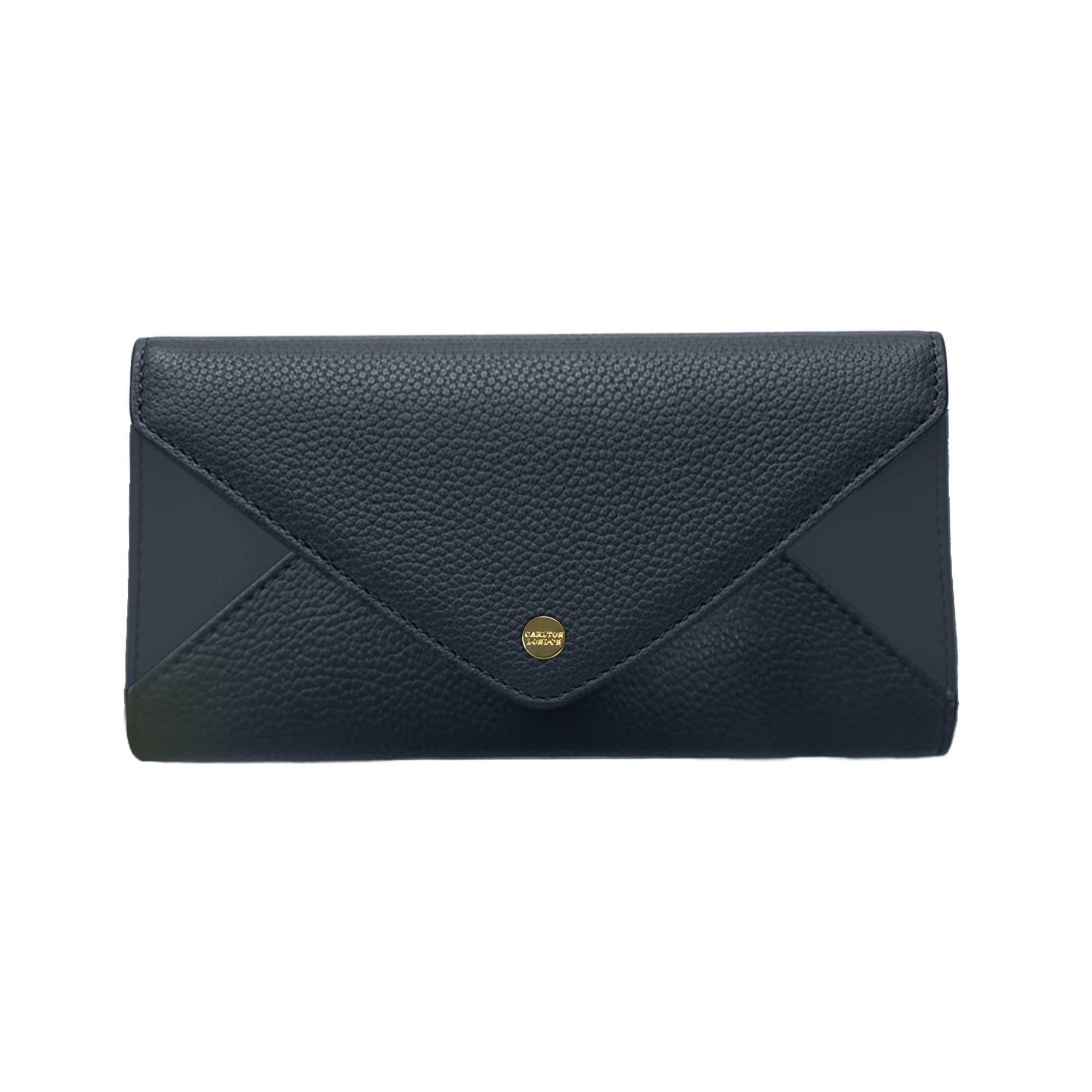 Carlton London Elegant Textured Envelope Long Wallet with Multi-Card Organizer