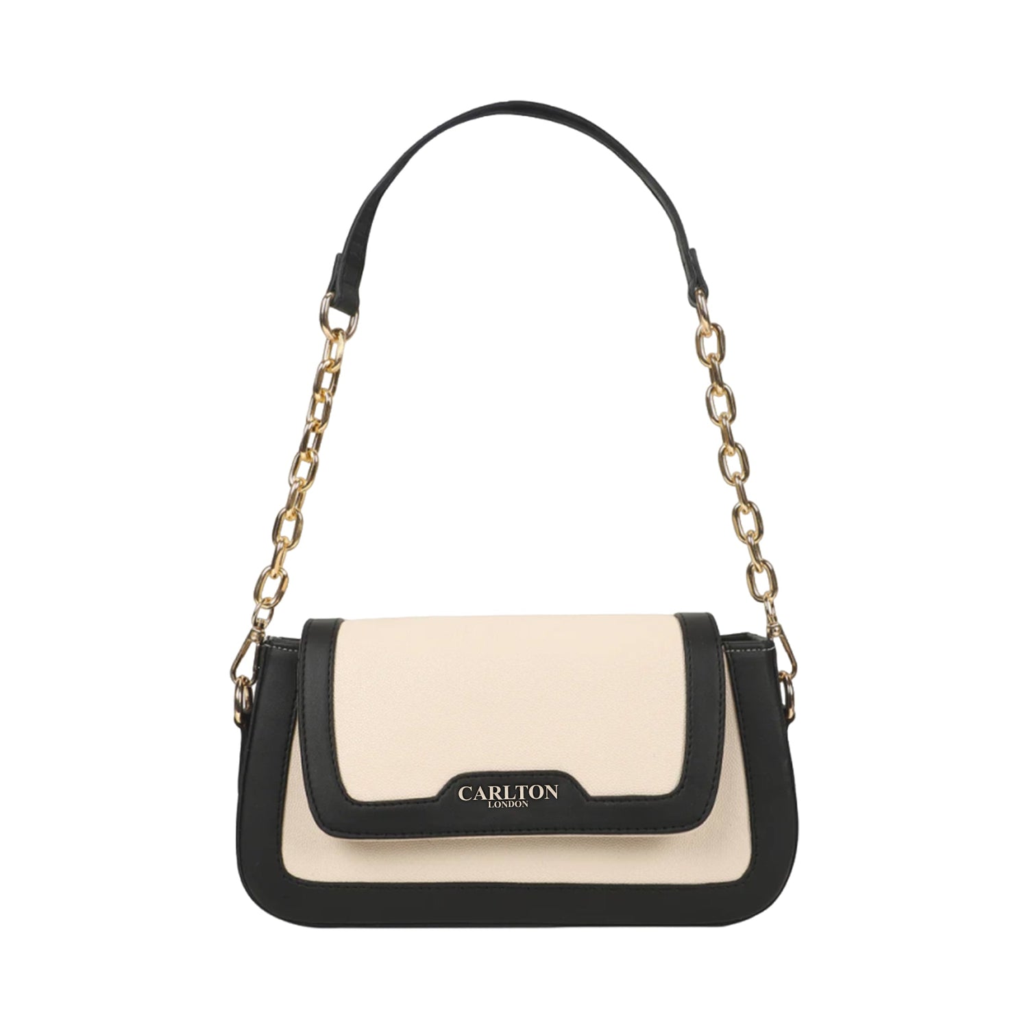 Carlton London Women Handbag - CLLP-945 CREAM BLACK