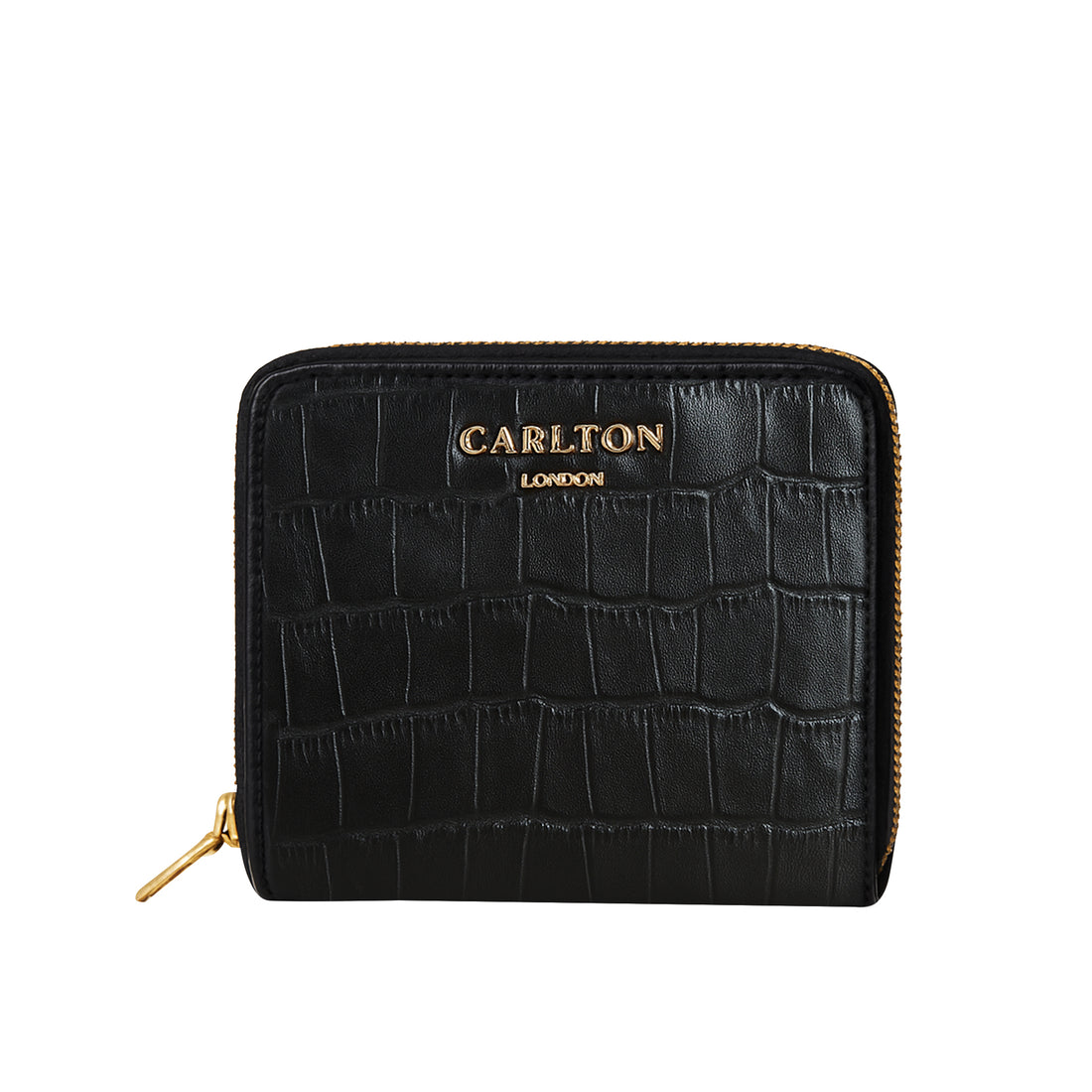 Carlton London Estelle Zip Around Textured Wallet Black CLHB 35