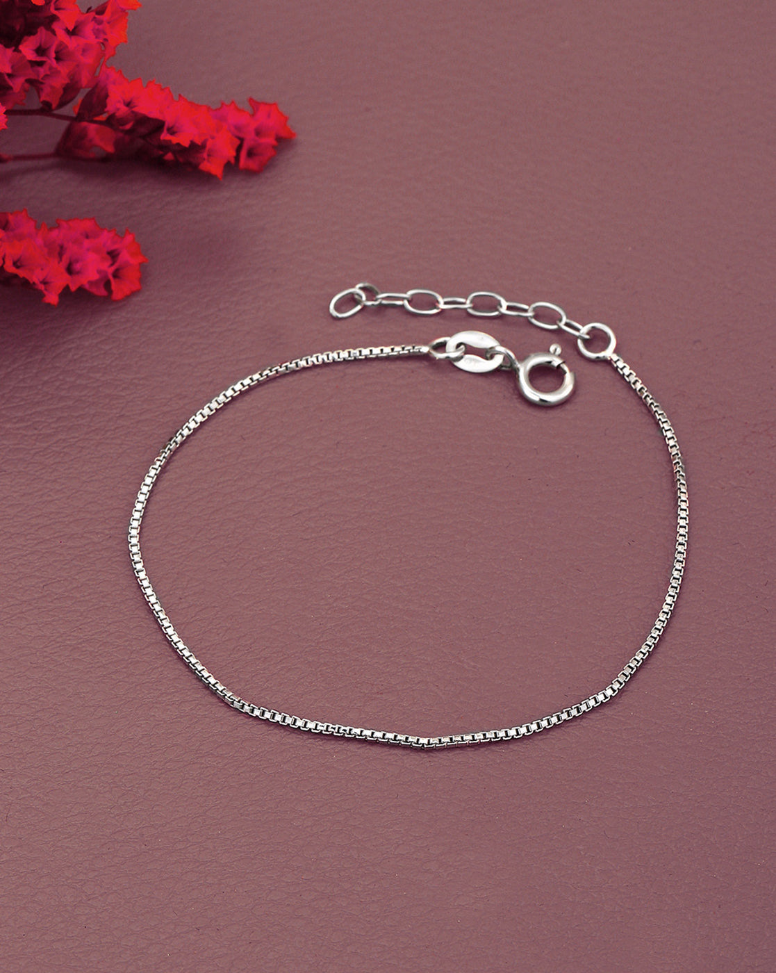 925 Sterling Silver Rhodium Plated Wraparound Adjustable Bracelet