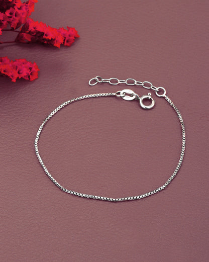 925 Sterling Silver Rhodium Plated Wraparound Adjustable Bracelet
