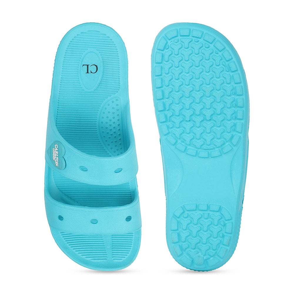 Women Lightweight and comfortable Dual Strap Slides