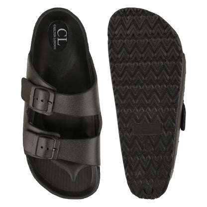 Men Dual Strap Adjustable Comfort Slides