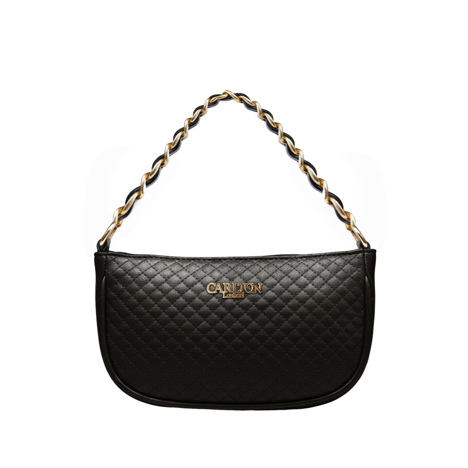 Carlton London Raffaella Black Metallic Textured Sling Bag  CLLP 1069 BLACK