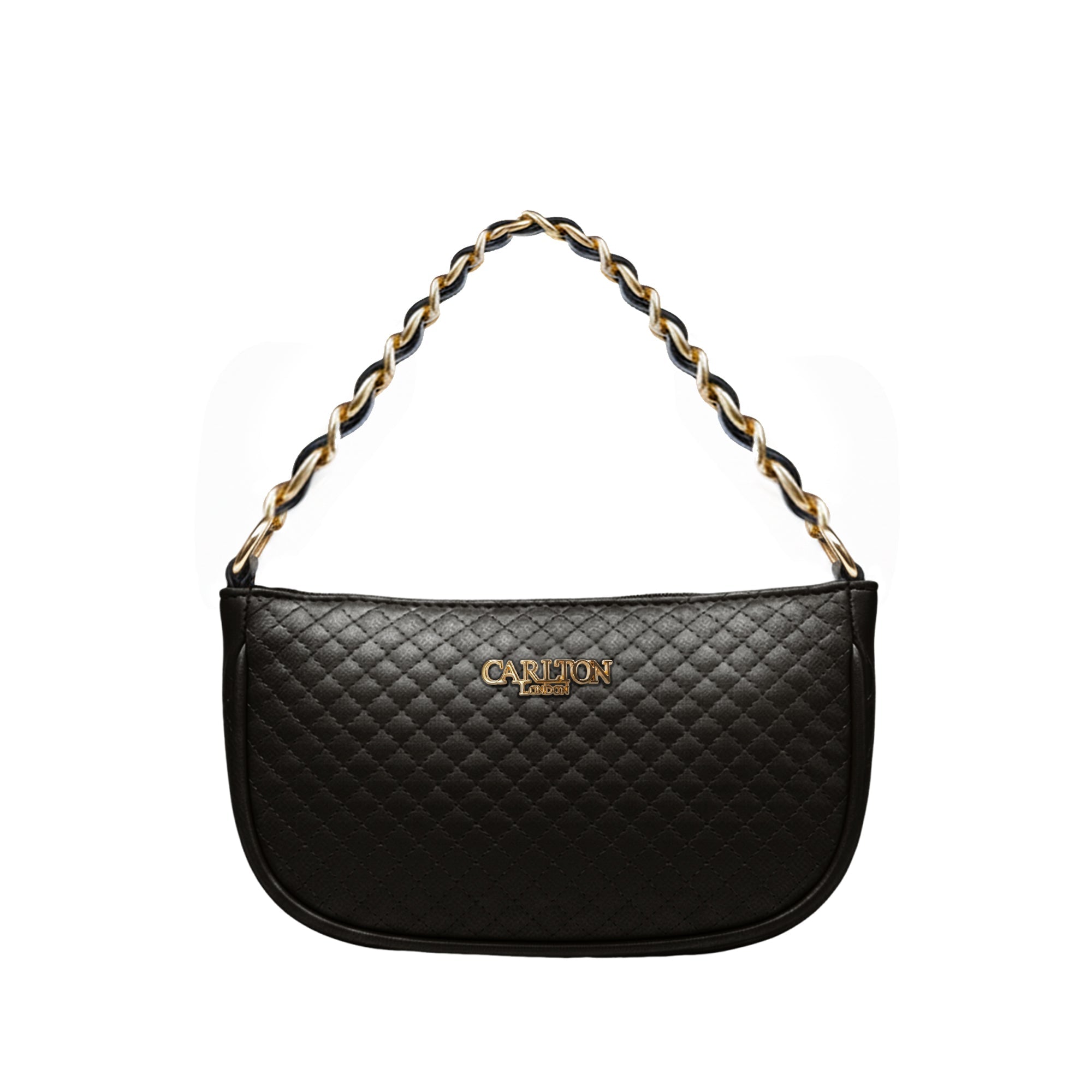 Carlton London Raffaella Black Metallic Textured Sling Bag  CLLP 1069 BLACK