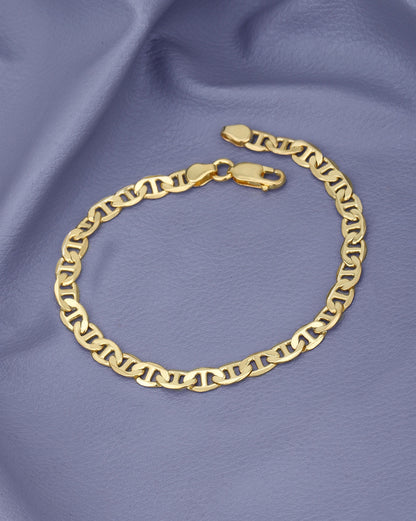 Men 18kt Gold Plated Marina Chain Link Bracelet