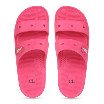 Women Lightweight and comfortable Dual Strap Slides