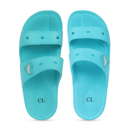 Women Lightweight and comfortable Dual Strap Slides