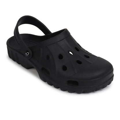 Men Perforated Slip On Clogs with Back Strap