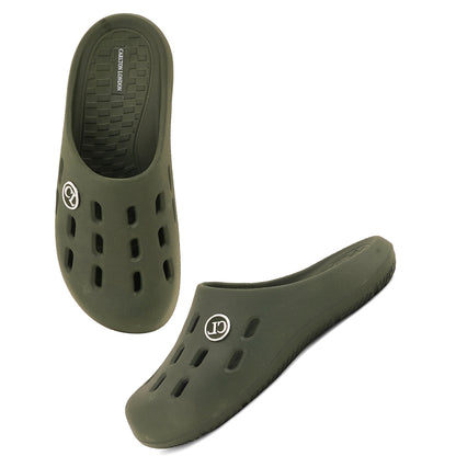 Men Perforated Slip On Mule Clogs