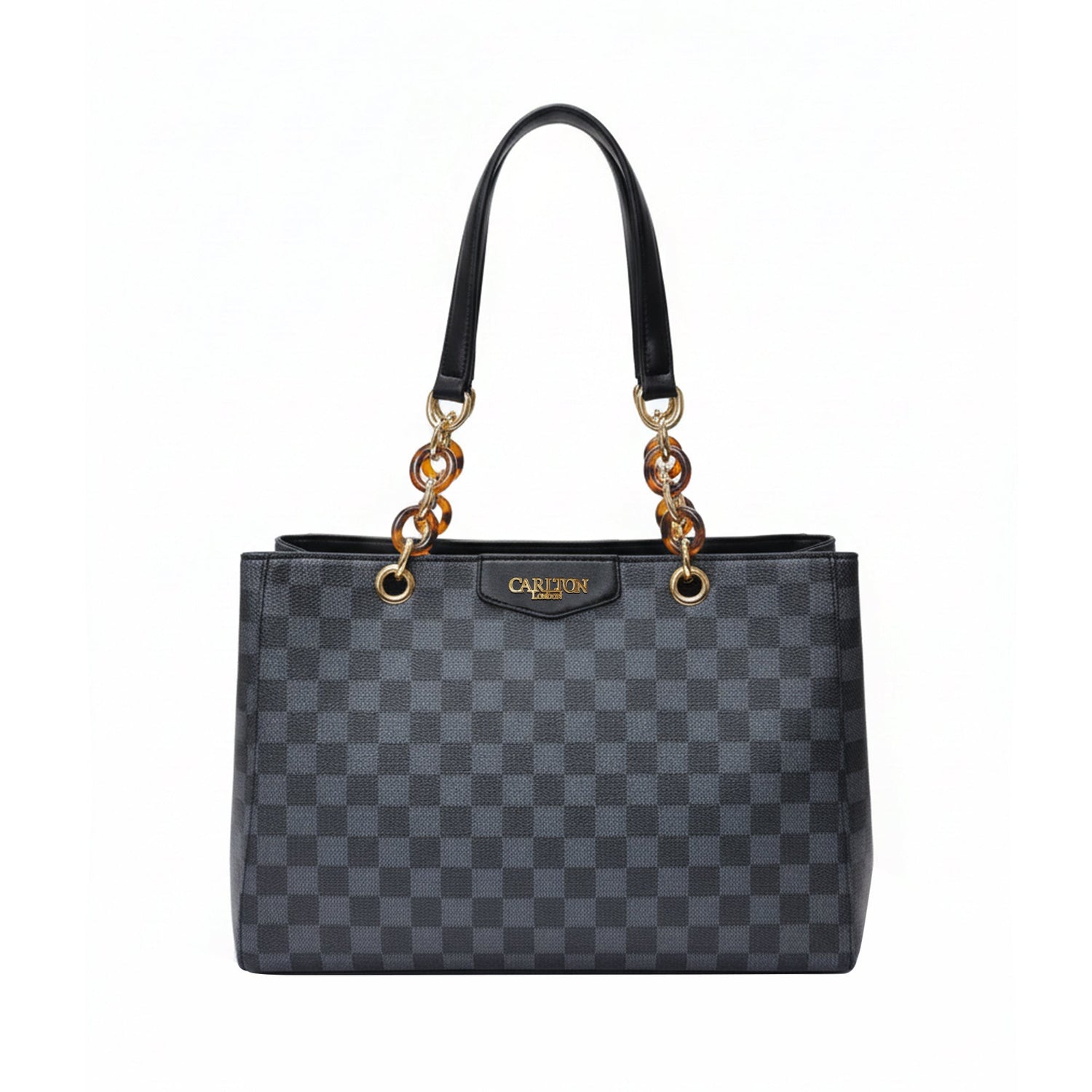 Carlton London Daphne Black Printed Tote Bag  CLLP 1062 BLACK