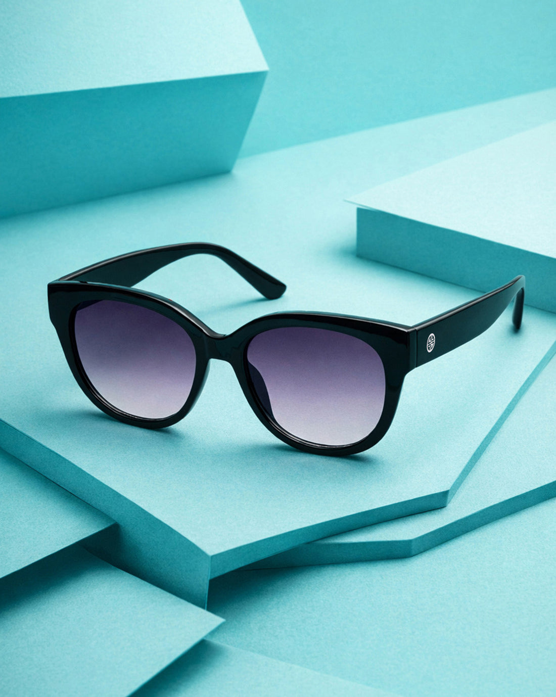 Women Black Toned Grey UV Protected Lens Cat Eye Sunglasses