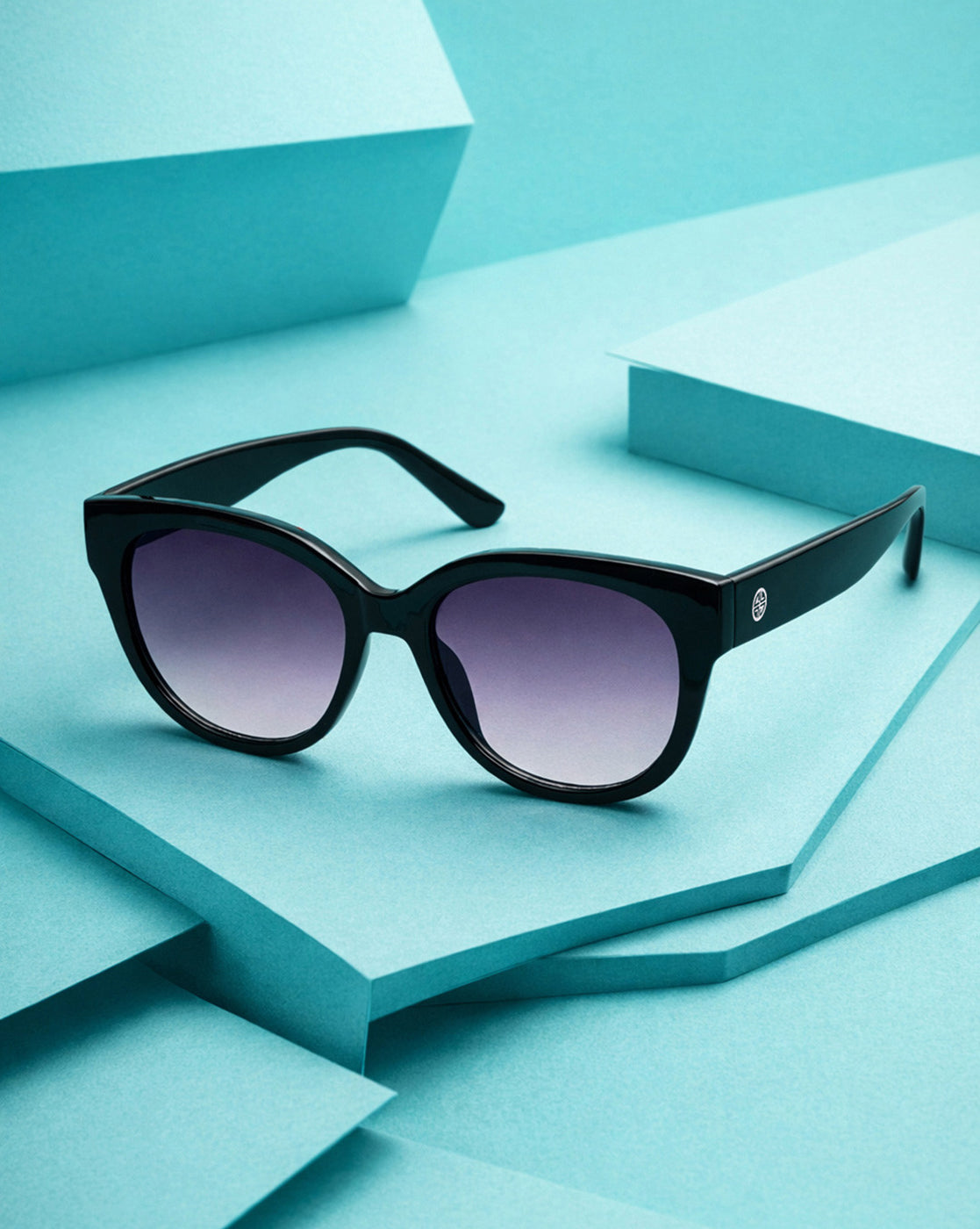 Women Black Toned Grey UV Protected Lens Cat Eye Sunglasses