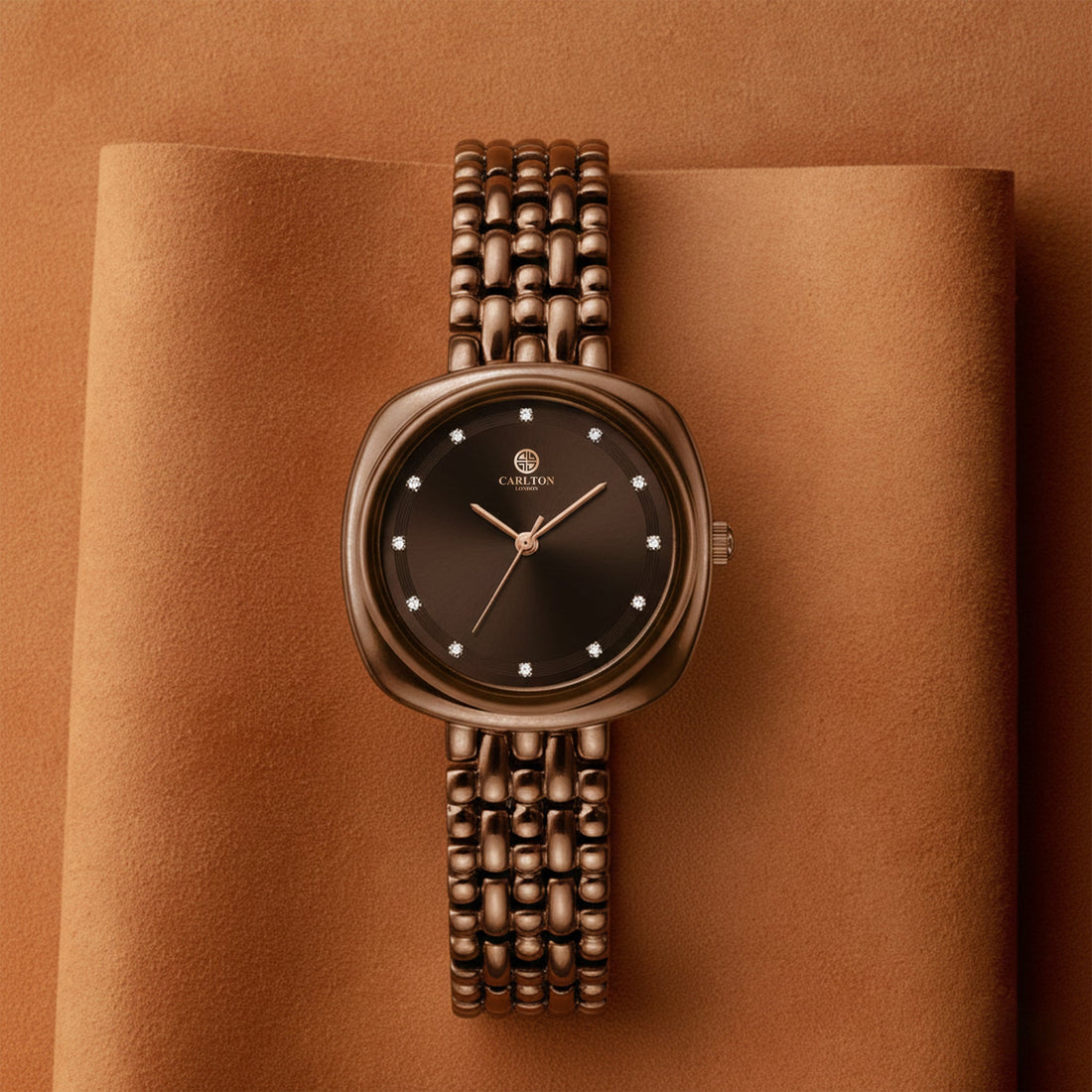 Carlton London Women Celeste Dark Brown Analog Watch - CLW-CT-66