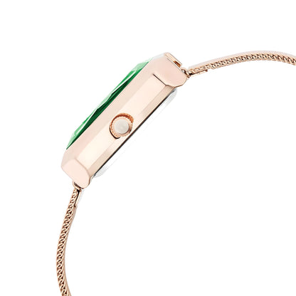 Brixton:  Women Green/Rose Gold Stainless Steel Analog Watch - CLRGMGRN