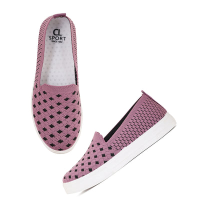 Women Comfortable Flyknit Lightweight Slip-On Sneakers