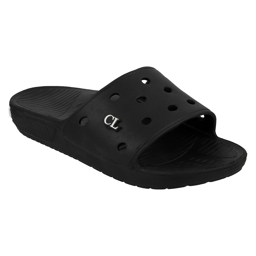 Men Perforated Comfort Solid Slider