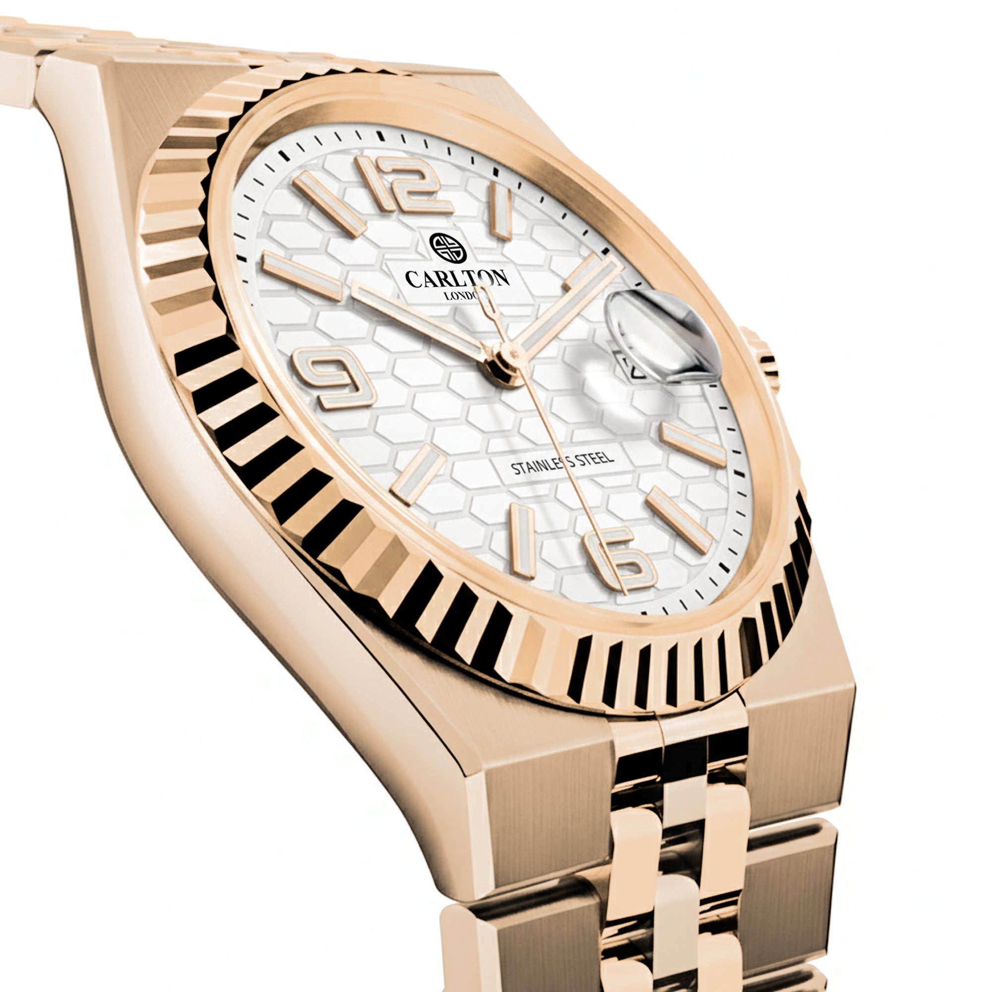 Carlton London Men Rover White Analog Watch CL-ROVER-RGWHT