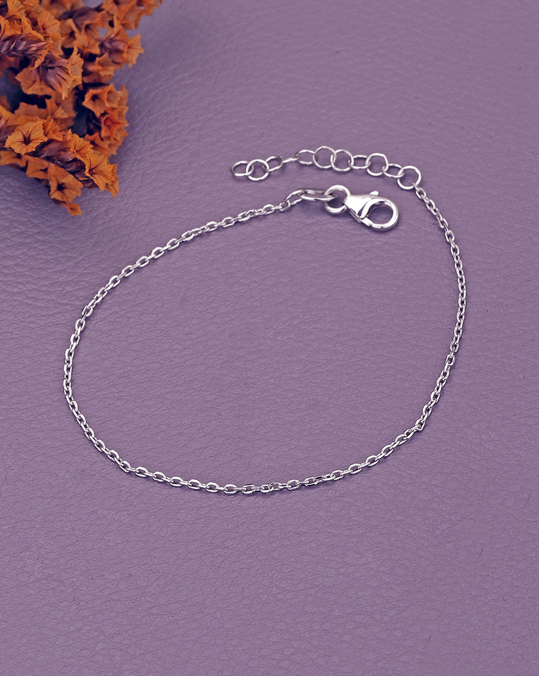 925 Sterling Silver Rhodium Plated Wraparound Bracelet