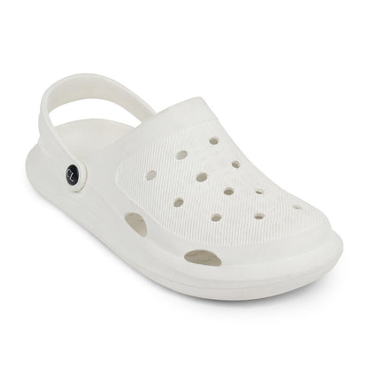Men Sculpted Perforated Comfort Clogs with Back Strap