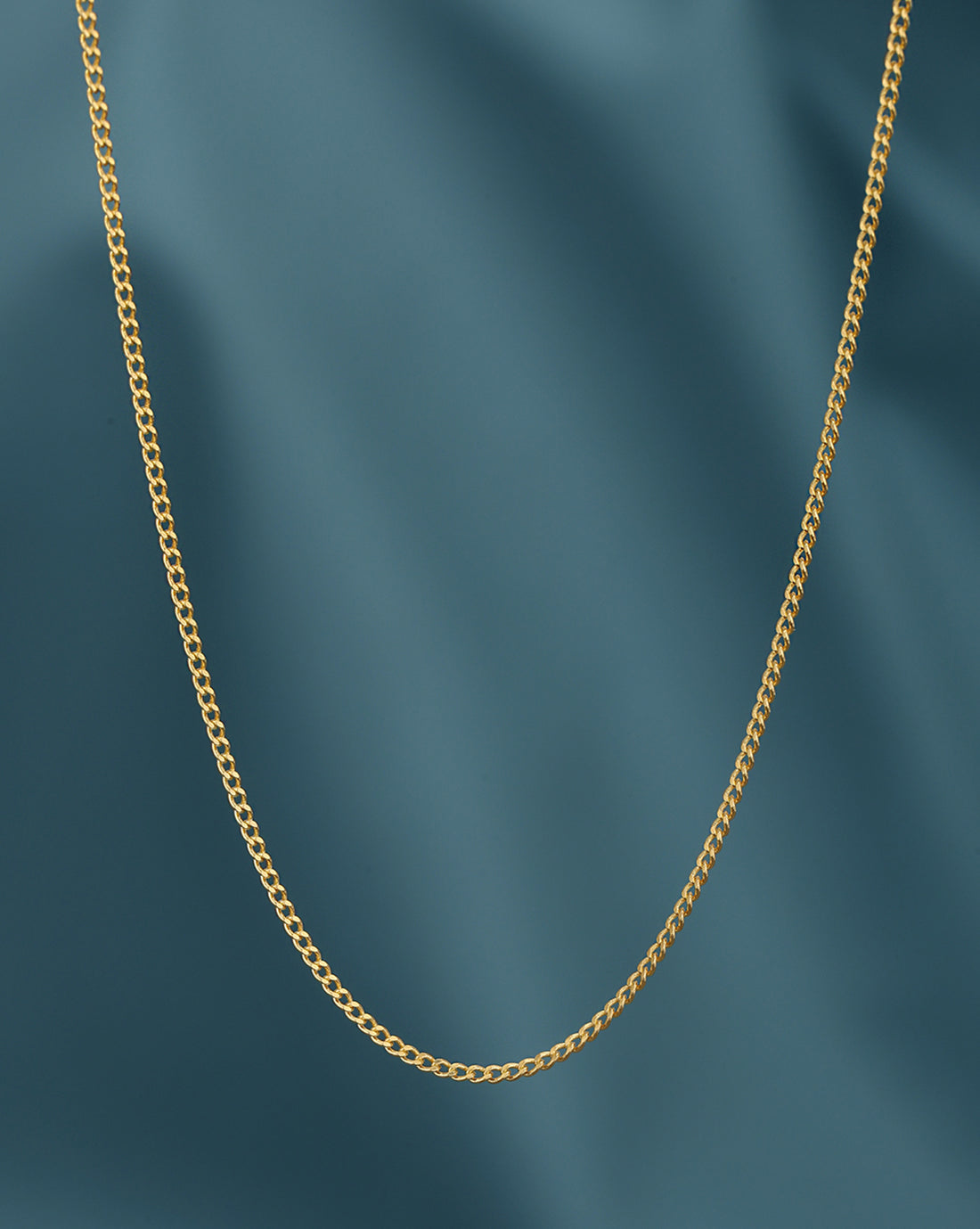 18kt Gold Plated Evergreen Curb Chain