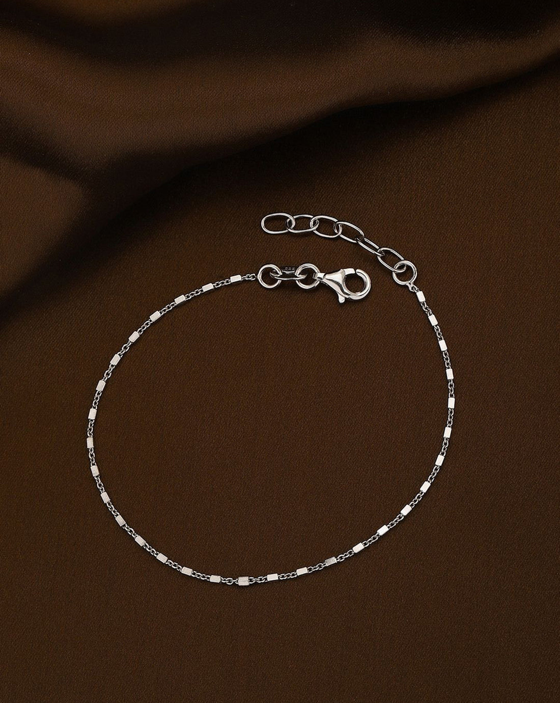 925 Sterling Silver Rhodium Plated  Wraparound Bracelet