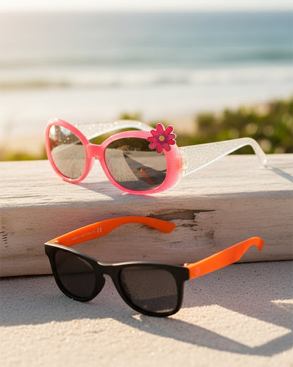 Set of 2 Kids Unisex Sunglasses with UV Protected lens