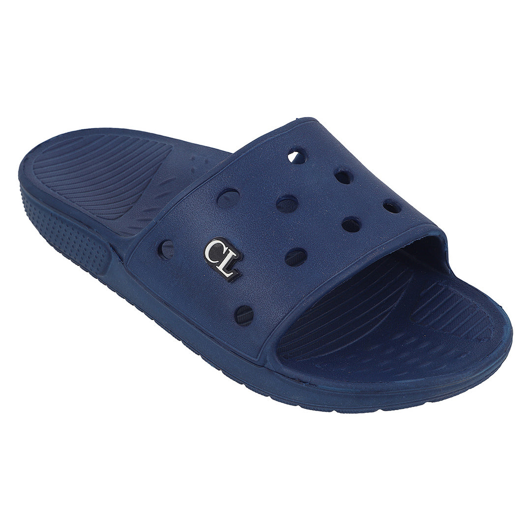 Men Perforated Comfort Solid Slider