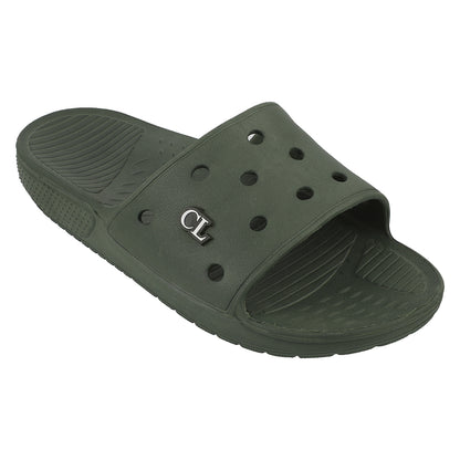 Men Perforated Comfort Solid Slider