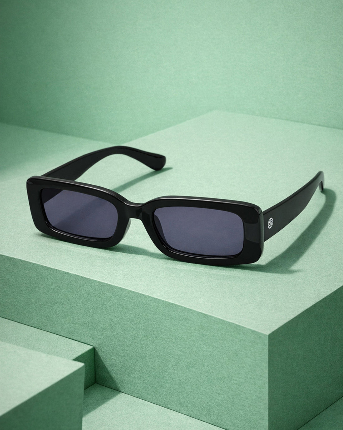 Women Black Toned Blue UV Protected Lens Square Sunglasses
